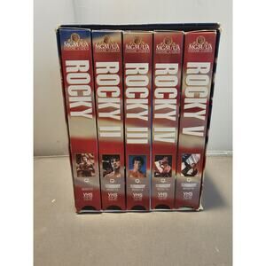 Rocky Anthology (VHS, 1996, 5-Tape Set) - 20th Anniversary Gift Set